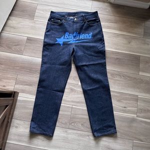 Badfriend Star Logo Dark Wash Denim